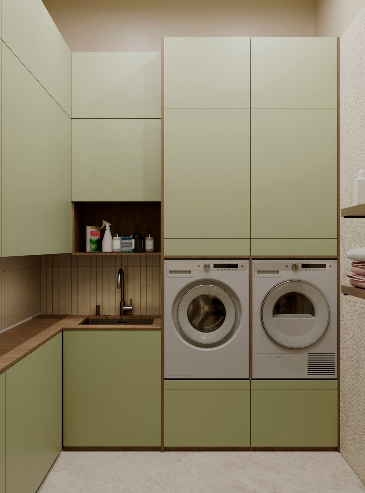 Laundry room interior